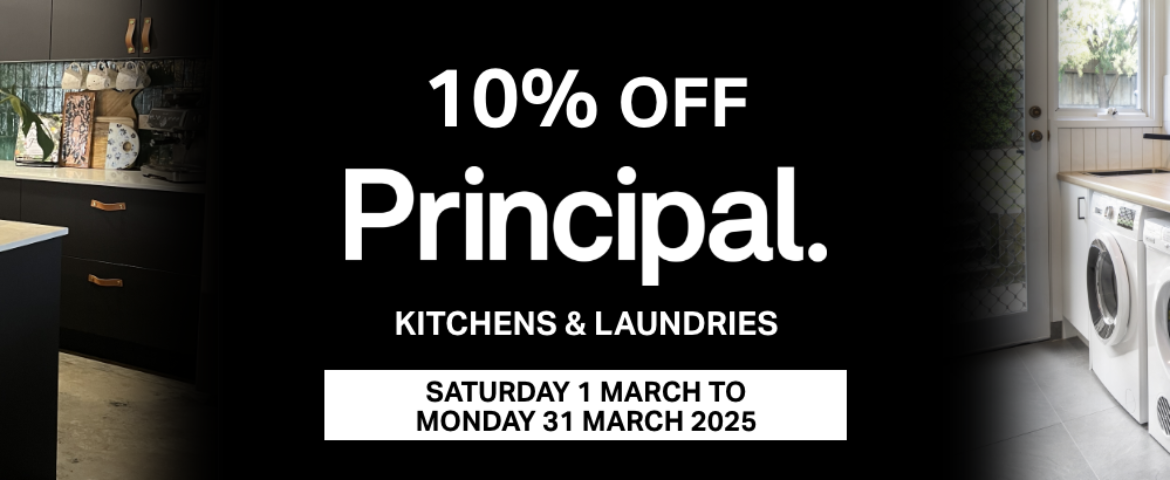 10% OFF KITCHENS & LAUNDRIES