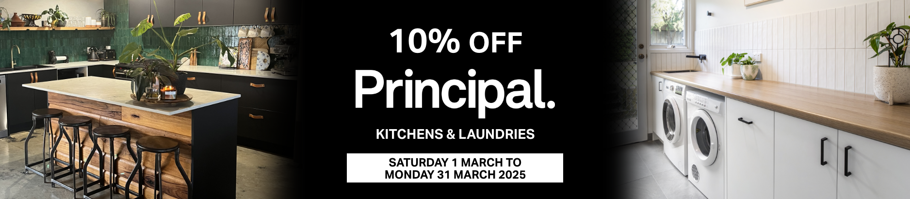 10% OFF KITCHENS & LAUNDRIES